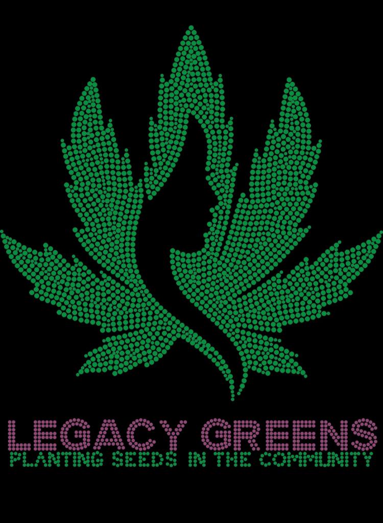 (New)Legacy Green Custom Fitted Bling Tee
