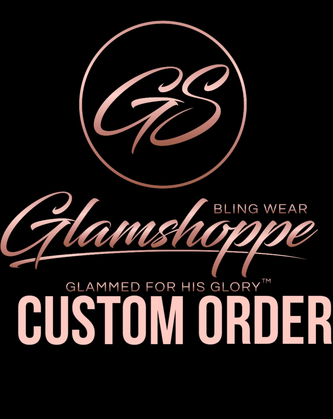 Custom Bling Tee Order