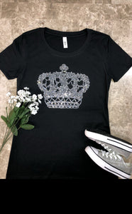 Silver Crown Bling Tee