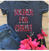 Soldier Camo Pink For Chirst Bling Tee