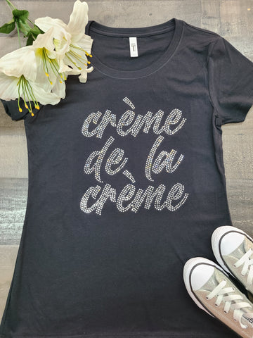 crème de la crème Bling Tee