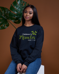 I Believe In Miracles Bling Tee/Hoodie/Long Sleeve -New