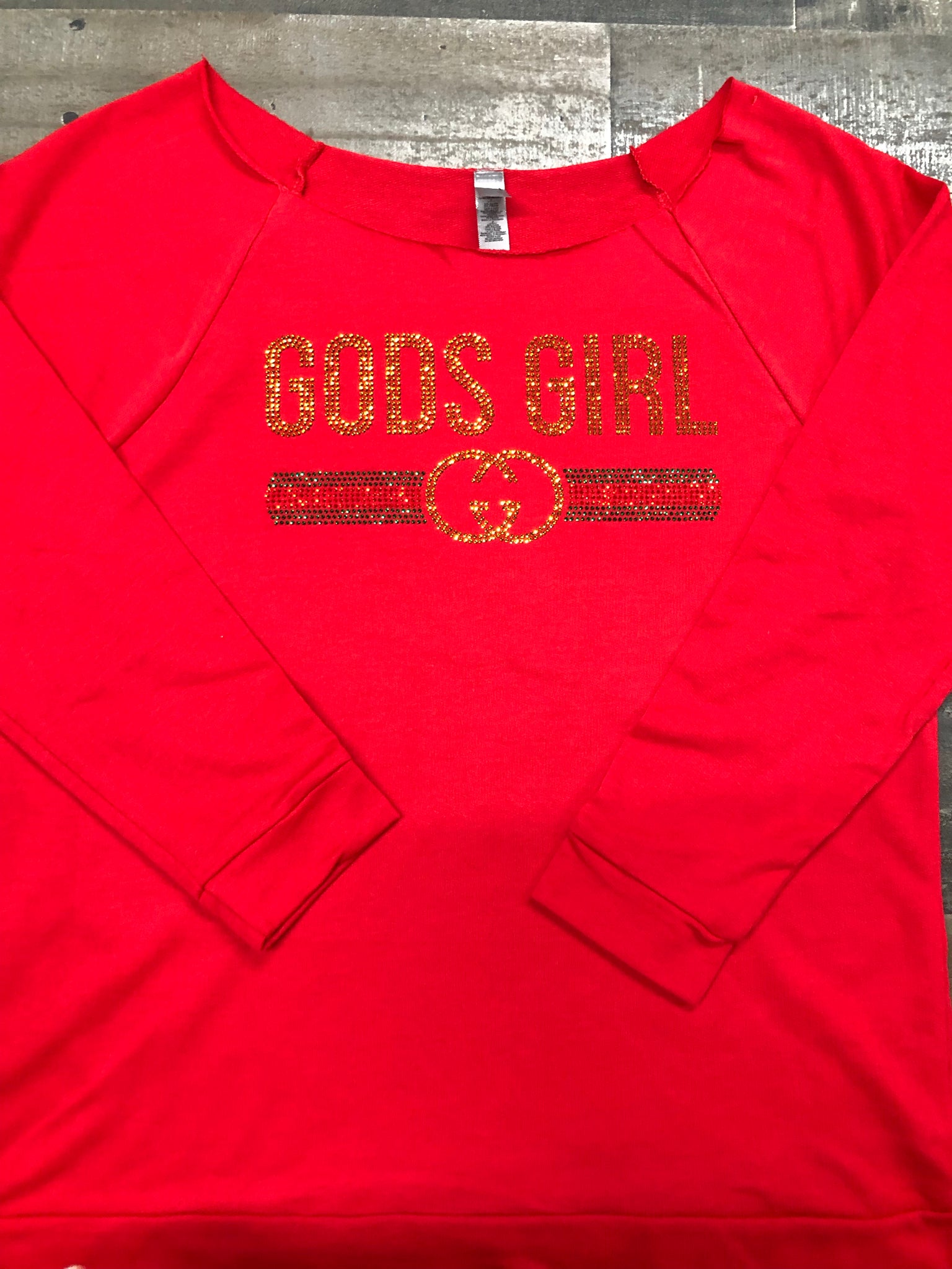 “God’s Girl” Beautiful Bling Raglan (Winter)