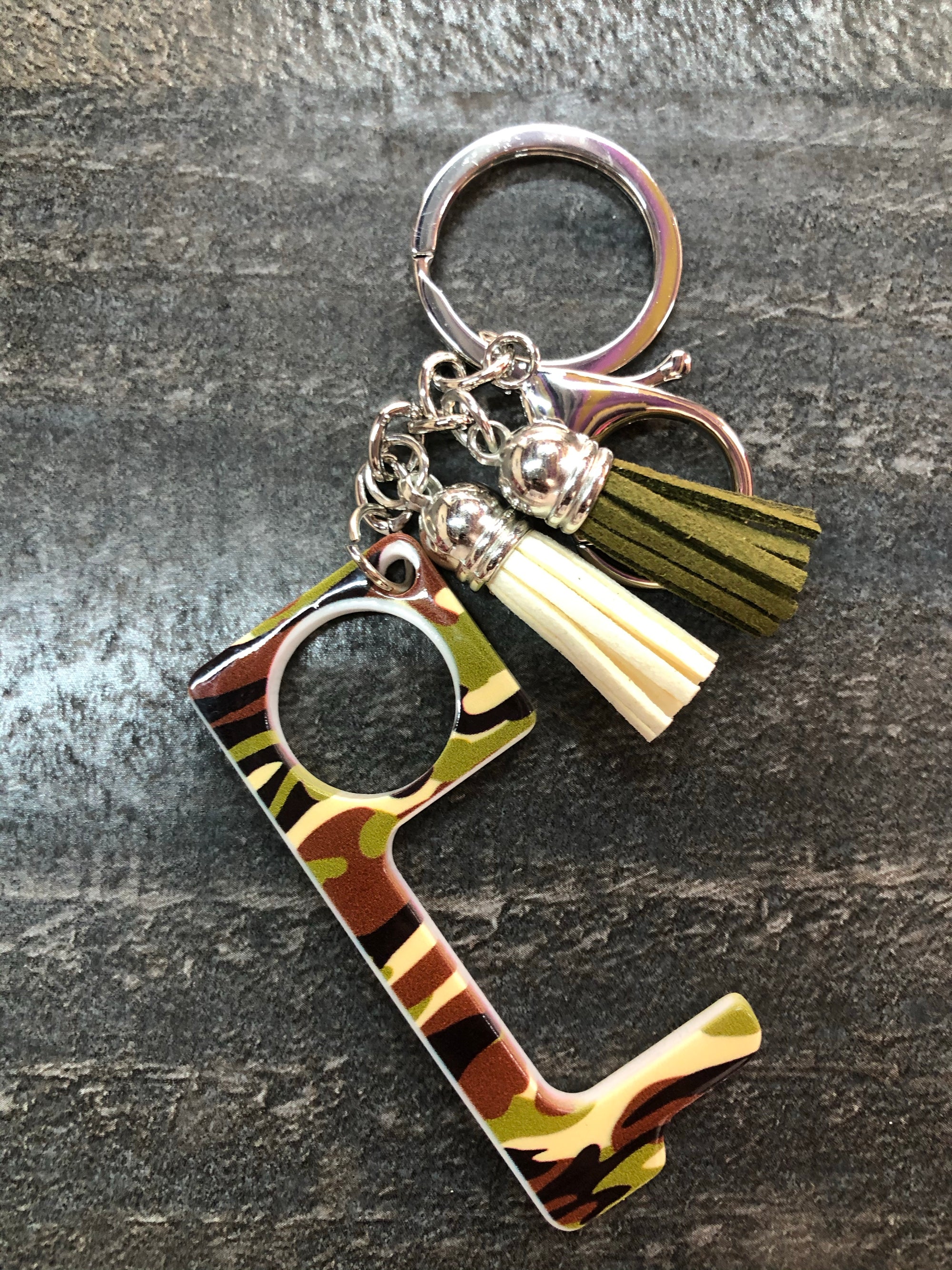 Antimicrobial No Touch Key Chain (Camo)