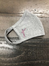 (Heather Grey) Modal Antibacterial Face Mask with Filter Pocket